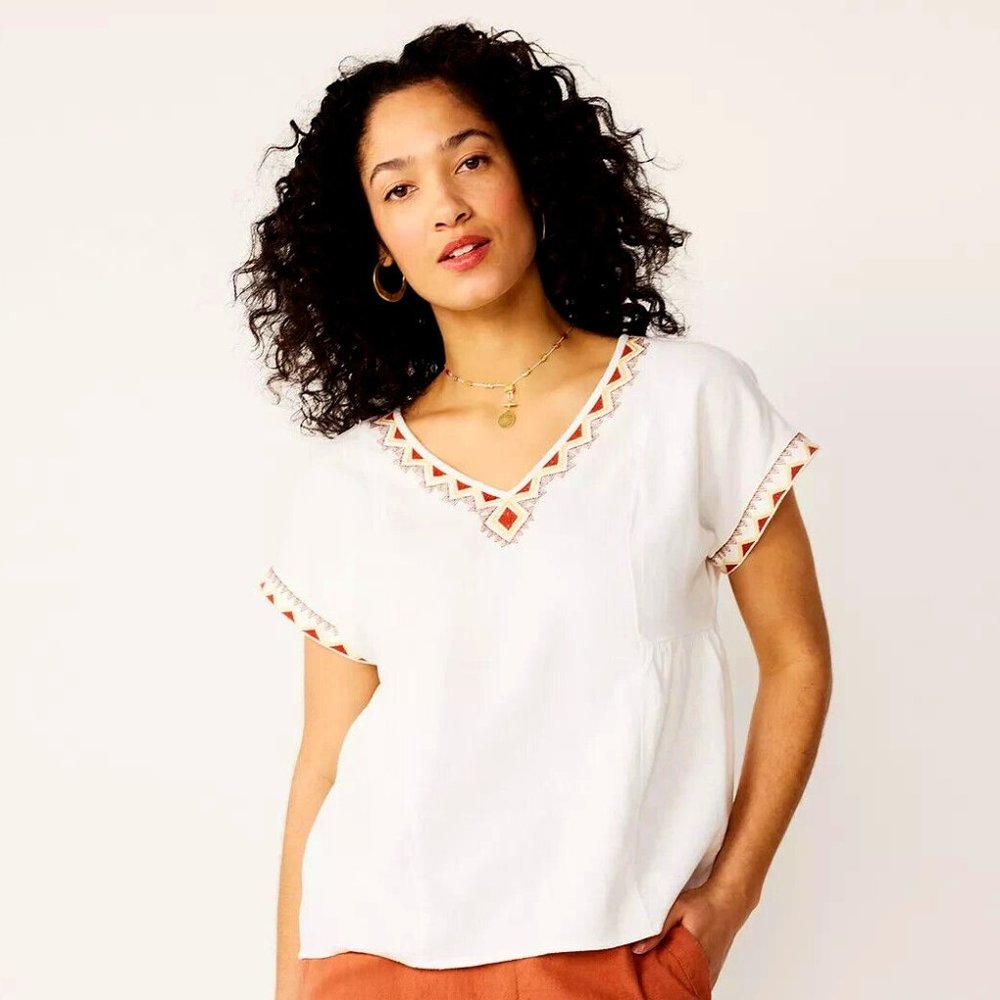 NEW Petite Sonoma Goods For Life® Dolman Sleeve Peplum Top PXXL